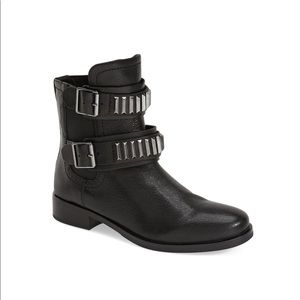Pour La Victoire Black Leath Ankle Boot - 9.5 NEW